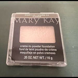 One of Mary Kay cream to powder foundation- ivory 0.5